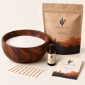 Deep Acacia Wood Bowl Starter Kit